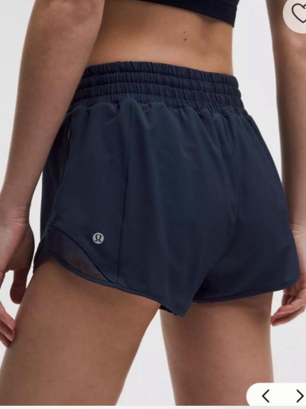 lululemon athletica Navy Athletic Running Shorts